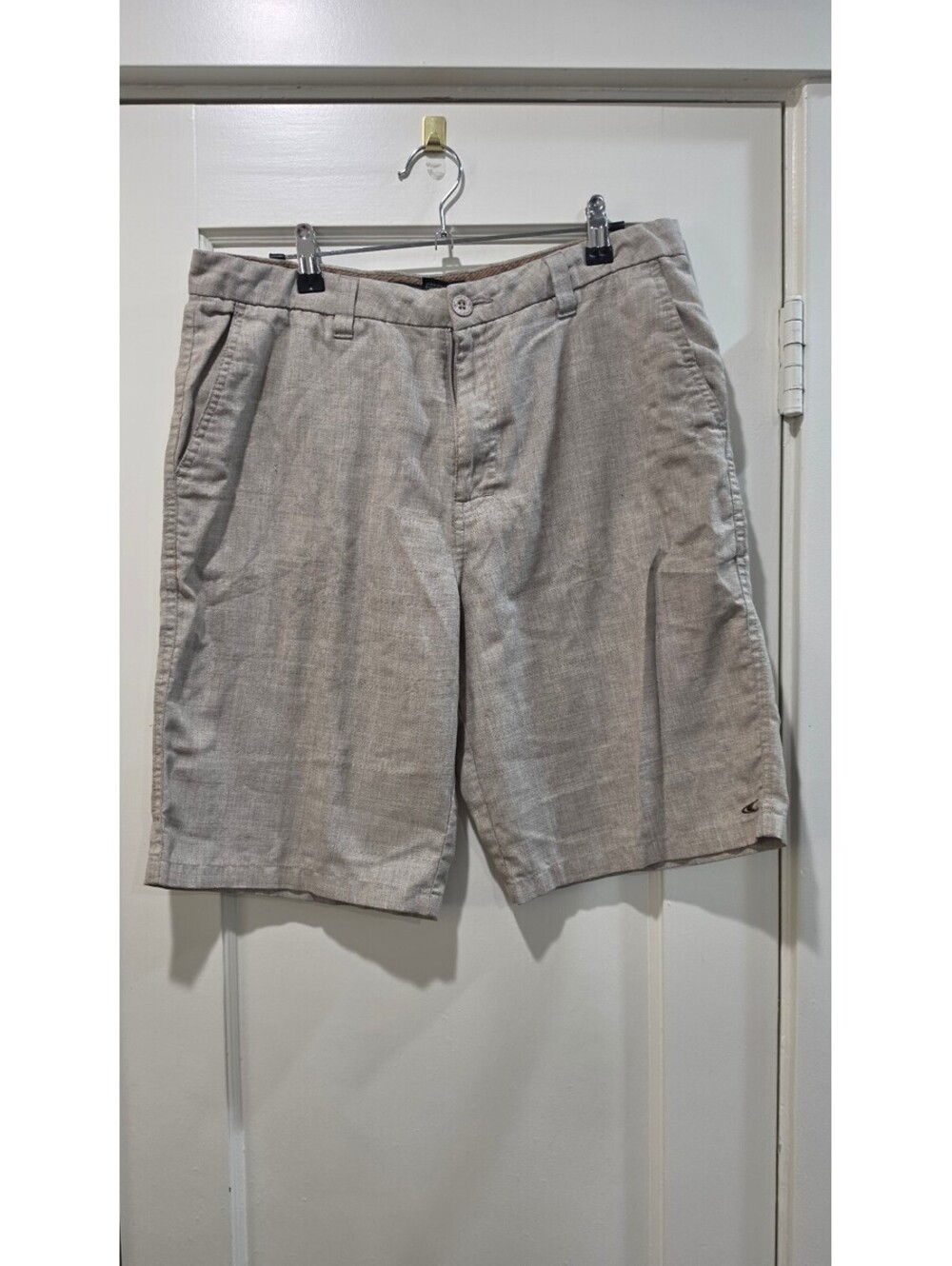 O'Neill Men's Beige Linen Blend Shorts Size 33